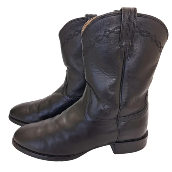 ARIAT Men's‎ Leather Upper Black Boots Size 11D